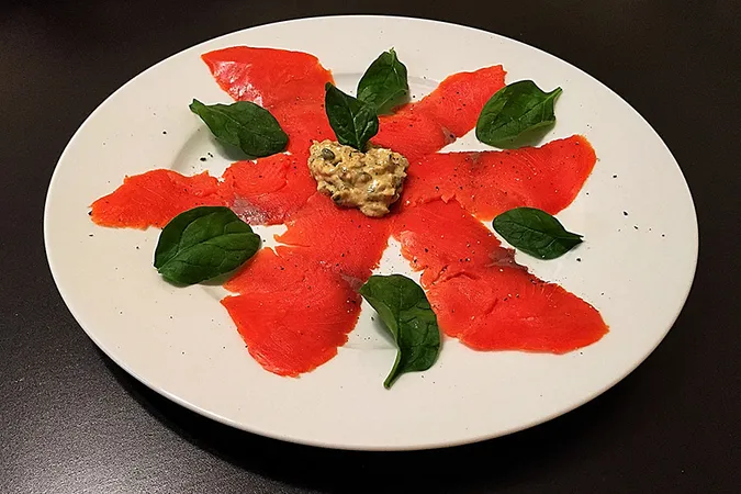 Carpaccio de Salmón Ahumado